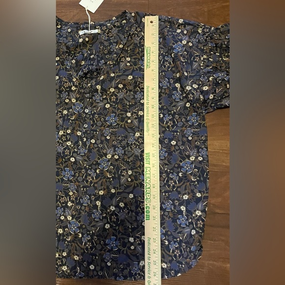 NWT Free Assembly 2X Floral 100% Cotton top blouse - Picture 9 of 9